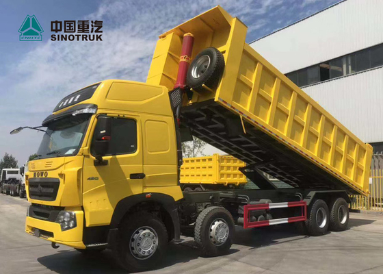 420HP 8X4 29CBM T7H सिनोट्रुक होवो डंप ट्रक पीला