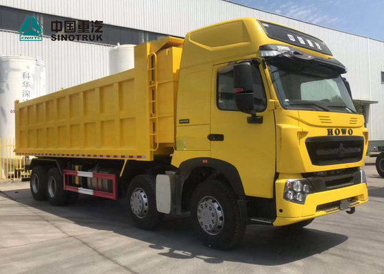 420HP 8X4 29CBM T7H सिनोट्रुक होवो डंप ट्रक पीला