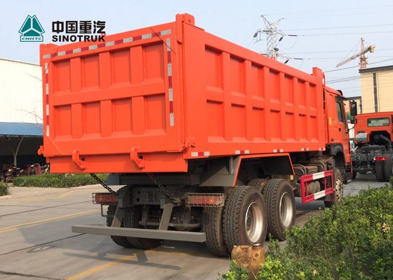 10 टायर के साथ ऑरेंज 6x4 371hp 20M3 हैवी ड्यूटी डंप ट्रक