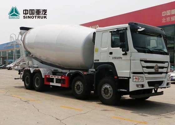 टिकाऊ SINOTRUK HOWO यूरो 2 371HP कंक्रीट मिक्सर ट्रक 8X4 10CBM 12CBM 12 पहियों