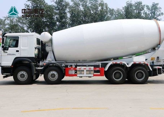 टिकाऊ SINOTRUK HOWO यूरो 2 371HP कंक्रीट मिक्सर ट्रक 8X4 10CBM 12CBM 12 पहियों