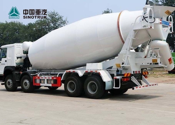 टिकाऊ SINOTRUK HOWO यूरो 2 371HP कंक्रीट मिक्सर ट्रक 8X4 10CBM 12CBM 12 पहियों