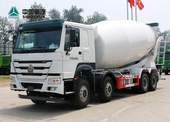 टिकाऊ SINOTRUK HOWO यूरो 2 371HP कंक्रीट मिक्सर ट्रक 8X4 10CBM 12CBM 12 पहियों