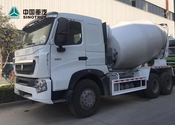 हैवी ड्यूटी यूरो 2 371HP मिनी कंक्रीट ट्रक 6x4 10 पहियों 8CBM HOWO A7