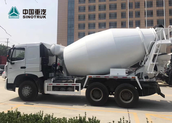 हैवी ड्यूटी यूरो 2 371HP मिनी कंक्रीट ट्रक 6x4 10 पहियों 8CBM HOWO A7