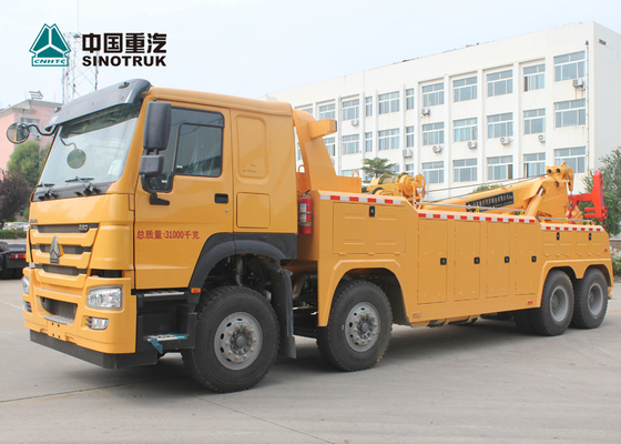 8X4 SINOTRUK HOWO 30T 40T हैवी ड्यूटी रोटरी Wrecker टो ट्रक 12 व्हील्स