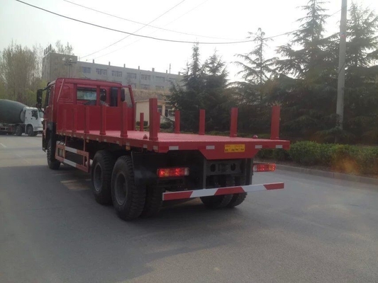 371hp Sinotruk Howo7 कार्गो कंटेनर ट्रक 30T फ्लैट 1x4 टायर के साथ 6x4 10wheels