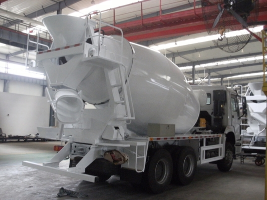 10cbm 6x4 / 8x4 Sinotruk HOWO कंक्रीट मिक्सर ट्रक, कंक्रीट बैच ट्रक