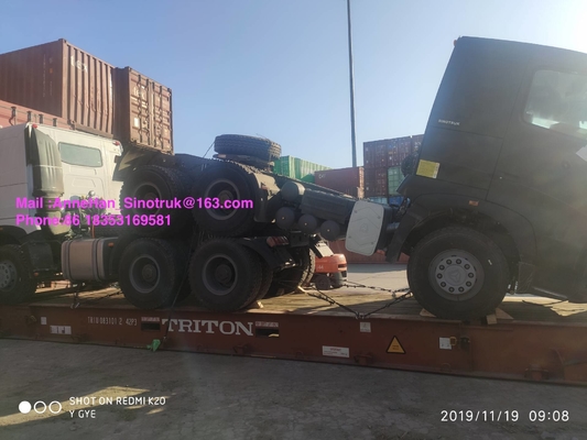 420hp प्राइम मूवर ट्रक लेफ्ट हैंड ड्राइव ट्रैक्टर ट्रक Sinotruk HowoA7 10 व्हील्स