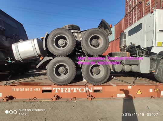 420hp प्राइम मूवर ट्रक लेफ्ट हैंड ड्राइव ट्रैक्टर ट्रक Sinotruk HowoA7 10 व्हील्स