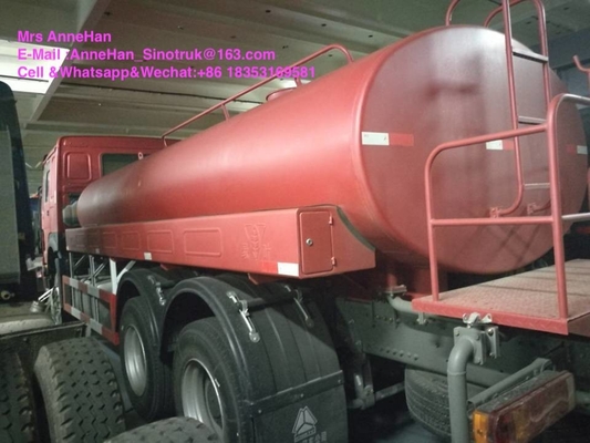 Sinotruk Howo7 हाई प्रेशर वाटर टैंक ट्रक 4000 गैलन लेफ्ट हैंड ड्राइव 6X4