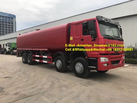 Sinotruk पानी ट्रक 25-35CBM 8X4 पानी की ढुलाई के लिए Sinotruk Howo के भूनिर्माण