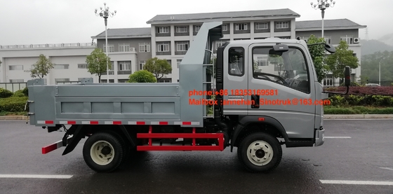 5T नया डंप ट्रक Sinotruk Homan 4x2 6tires Euro3 उत्सर्जन स्टैंडर लाइट ट्रक