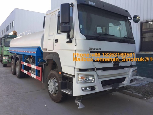 6 X 4 20000L 371hp पानी की टंकी ट्रक Sinotruk Howo7 के स्प्रे सिस्टम के साथ