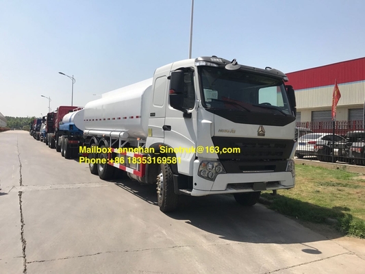 सिनोट्रुक व्हाइट होवो ए 7 फ्यूल टैंक ट्रक 6x4 ऑयल टैंक ट्रक LHD Zz1257n4347n1