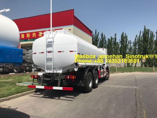 सिनोट्रुक व्हाइट होवो ए 7 फ्यूल टैंक ट्रक 6x4 ऑयल टैंक ट्रक LHD Zz1257n4347n1