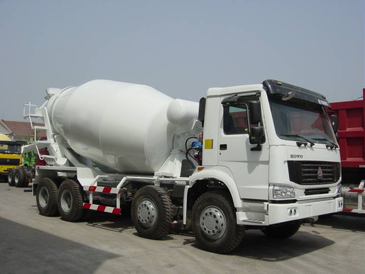 371hp सफेद रंग हाउवो 6x4 हाउओ कंक्रीट एग्रीगेटर ट्रक हाई ऑपरेटिंग दक्षता