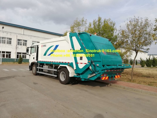 4x2 12m3 Sinotruk Howo7 कचरा संग्रह ट्रक 290hp 336hp बाएँ हाथ ड्राइव Euro2