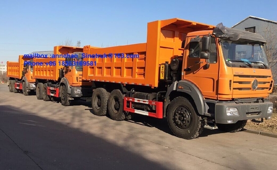 Beiben कांगो सुपर ड्यूटी डंप ट्रक 6x4 20M3 40T लोड क्षमता 380hp यूरो 2