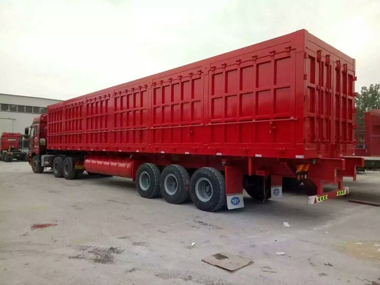 स्टील बॉक्स वैन हैवी ड्यूटी सेमी ट्रेलर 40 टन मैक्स पेलोड 12000 * 2500 * 3600 मिमी