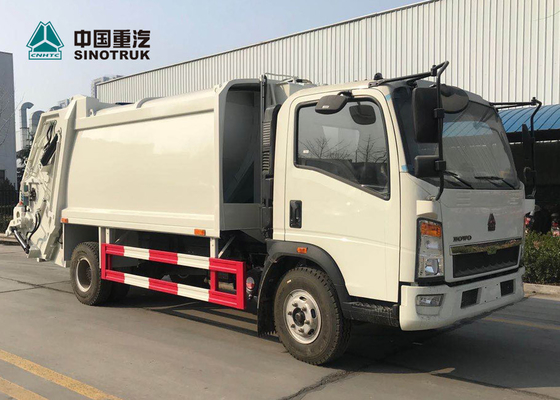 Sinotruk Howo 4x2 कॉम्पैक्ट कचरा ट्रक यूरो 3 120hp 9cbm बिना स्लीपर के
