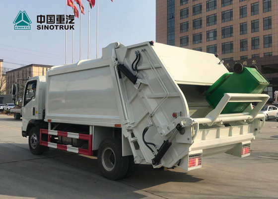 Sinotruk Howo 4x2 कॉम्पैक्ट कचरा ट्रक यूरो 3 120hp 9cbm बिना स्लीपर के