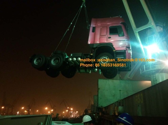 Hw79 केबिन सिनोट्रुक होवो 7 ट्रैक्टर ट्रक 3 स्लीपर्स 6x4 371hp राइट हैंड ड्राइव