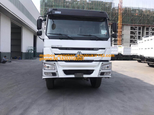यूरो 4 सिनो होवो डंप ट्रक 381hp 20M3 फ्रंट लिफ्टिंग 6x4 10 पहियों कम शोर