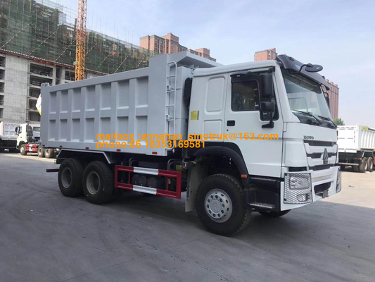 यूरो 4 सिनो होवो डंप ट्रक 381hp 20M3 फ्रंट लिफ्टिंग 6x4 10 पहियों कम शोर