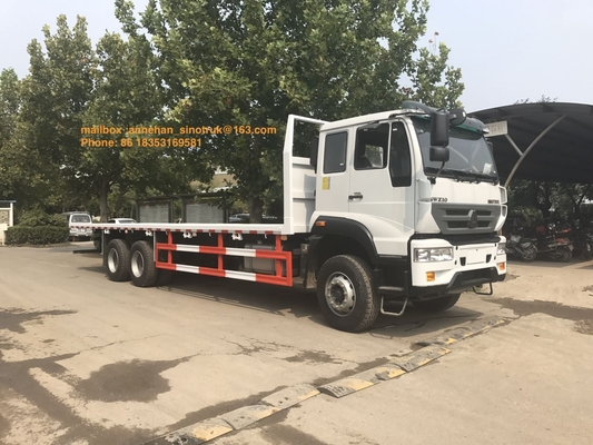 4x2 6 टायर्स Sinotruk Howo फ्लैटबेड ट्रक 10- 20T लोड कैपेसिटी LHD के लिए