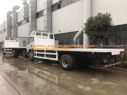4x2 6 टायर्स Sinotruk Howo फ्लैटबेड ट्रक 10- 20T लोड कैपेसिटी LHD के लिए