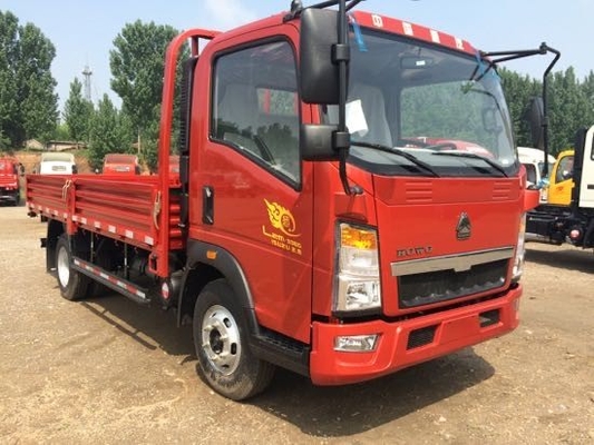 150hp फ्लैटबेड Sinotruk Howo 4x2 लाइट कार्गो ट्रक