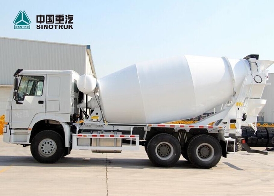 यूरो 2 371hp SINOTRUK HOWO कंक्रीट आंदोलनकारी ट्रक 10 सीबीएम लंबे जीवन समय