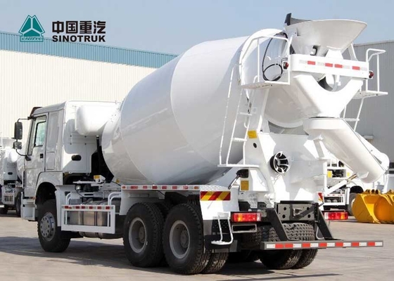 यूरो 2 371hp SINOTRUK HOWO कंक्रीट आंदोलनकारी ट्रक 10 सीबीएम लंबे जीवन समय