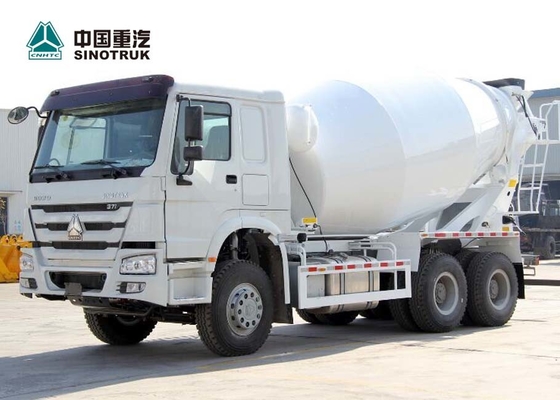यूरो 2 371hp SINOTRUK HOWO कंक्रीट आंदोलनकारी ट्रक 10 सीबीएम लंबे जीवन समय