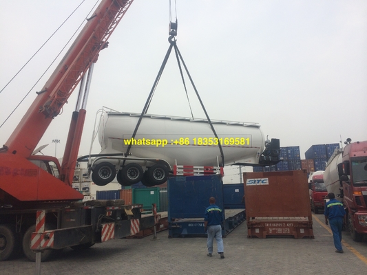 60T वीचाई इंजन 60M3 थोक सीमेंट टैंक ट्रेलर