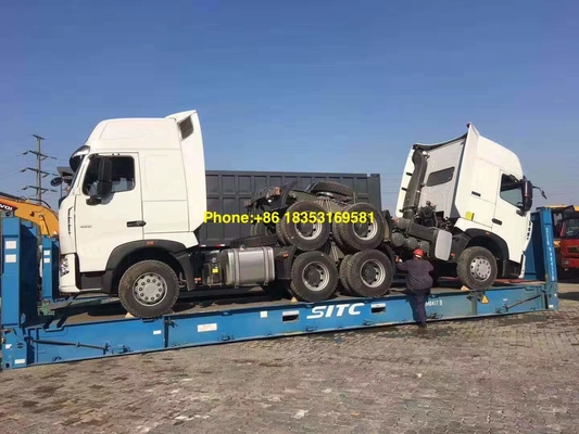 10 पहियों यूरो 2 420hp होवो 6x4 ट्रैक्टर ट्रक