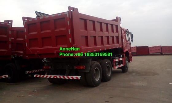 10 पहियों 18M3 336hp Sinotruk Howo 6x4 डंप ट्रक
