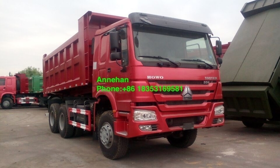 10 पहियों 18M3 336hp Sinotruk Howo 6x4 डंप ट्रक