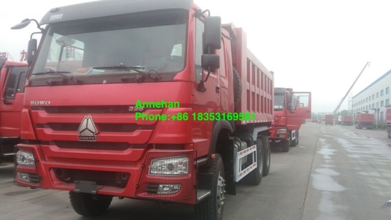 10 पहियों 18M3 336hp Sinotruk Howo 6x4 डंप ट्रक