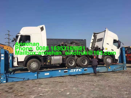 Sinotruk HowoA7 420hp 10 व्हील्स ट्रैक्टर ट्रेलर ट्रक