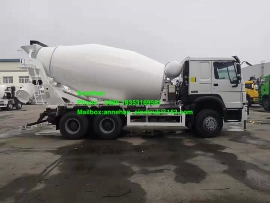 Howo7 Sinotruk 10M3 336hp यूरो 2 कंक्रीट मिक्सर मशीन ट्रक