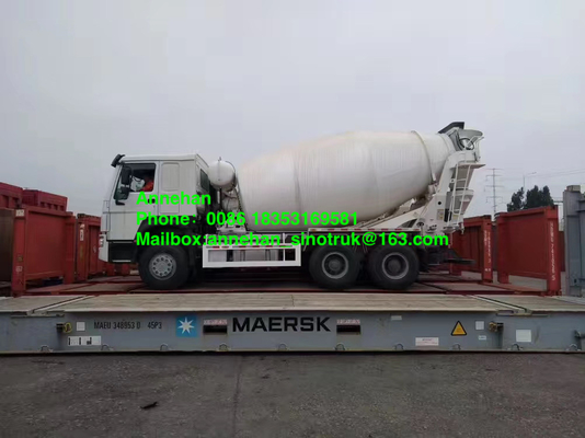 Howo7 Sinotruk 10M3 336hp यूरो 2 कंक्रीट मिक्सर मशीन ट्रक