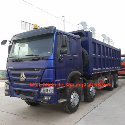 सिनोट्रुक होवो 8 * 4 हैवी ड्यूटी टिपर ट्रक्स हॉर्सपावर 371hp