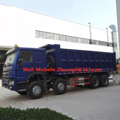 सिनोट्रुक होवो 8 * 4 हैवी ड्यूटी टिपर ट्रक्स हॉर्सपावर 371hp