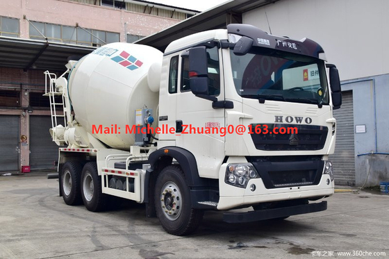 10 पहियों 12 घन 6x4 371hp हॉवो कंक्रीट मिक्सर ट्रक