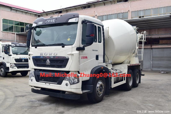10 पहियों 12 घन 6x4 371hp हॉवो कंक्रीट मिक्सर ट्रक
