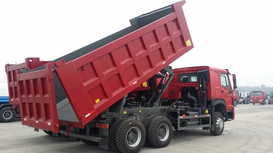 336hp 18m3 हैवी ड्यूटी डंप ट्रक 10 Pcs Triange ब्रांड टायर