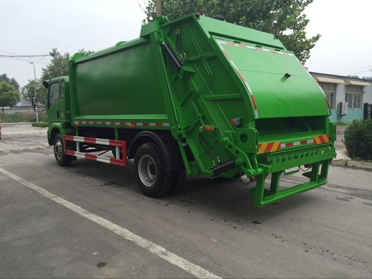 SINOTRUK HOWO 4 * 2 कॉम्पैक्ट 12m3 कचरा कम्पेक्टर ट्रक