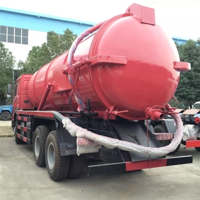 SINOTRUK HOWO 6X4 336hp वैक्यूम सीवेज सक्शन ट्रक